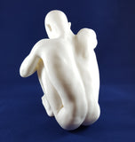 3D Printable Nude Squatting Young Male Statue // STL FILE // MM04 B