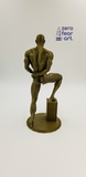 3D Printable Statue of a Nude Muscular Man with Bold Pose // STL FILE // MM53