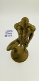 3D Printable Statue of a Nude Muscular Man with Bold Pose // STL FILE // MM53