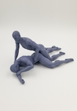 Alex & Chris Joined Together in an Expression of Intimacy // Solid 3D Printed Statue // MM69