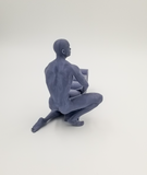 3D Printable Commemorative Screw 2020 Figure - Young Man Mounting 2020 // STL FILE // MM70