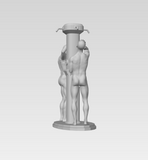 3D Printable Bradley Pole Communal Shower with Carter & Jaxon // STL FILE // MM74