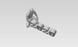 3D Printable Commemorative Screw 2020 Figure - Young Man Mounting 2020 // STL FILE // MM70