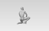 3D Printable Commemorative Screw 2020 Figure - Young Man Mounting 2020 // STL FILE // MM70