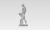 3D Printable Statue of a Nude Muscular Man with Bold Pose // STL FILE // MM53