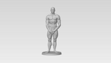 3D Printable Statue of a Standing Shy Nude Man Covering Himself // STL FILE // MM19