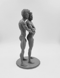 Tender Moment Between Boyfriends Asher & Braedon // Solid 3D Printed Statue // MM91