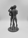 Tender Moment Between Boyfriends Asher & Braedon // Solid 3D Printed Statue // MM91