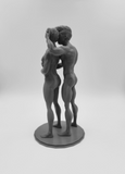 Tender Moment Between Boyfriends Asher & Braedon // Solid 3D Printed Statue // MM91