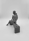 Jaxon Posing Naked for his Life Drawing Art Class // Solid 3D Printed Statue // MM96