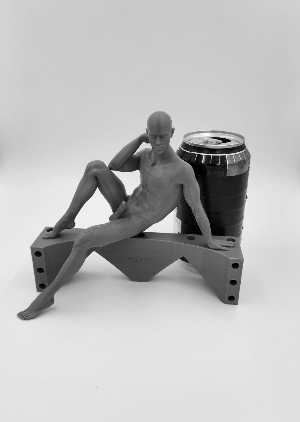 Jaxon Posing Naked for his Life Drawing Art Class // Solid 3D Printed –  ZeroFearArt