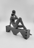 Jaxon Posing Naked for his Life Drawing Art Class // Solid 3D Printed Statue // MM96