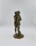 Affectionate Kiss Between Mason & Carter // Solid 3D Printed Statue // MM99