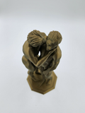 Affectionate Kiss Between Mason & Carter // Solid 3D Printed Statue // MM99