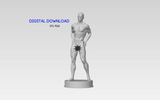 3D Printable Statue of a Standing Nude Man with Hands on Butt // STL FILE // MM27