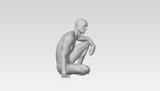 3D Printable Statue of a Nude Male Figure // STL FILE // MM01