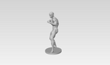 3D Printable Statue of a Muscular Nude Young Man in a Fighting Stance // STL FILE // MM39