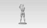 3D Printable Statue of a Nude Young Man Flexing His Muscles // STL FILE // MM17