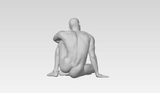 3D Printable Statue of a Nude Male Figure // STL FILE // MM01