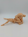 Patrick and Tanner Wrestling in their Birthday Suits // Solid 3D Printed Statue // MM81