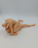 Patrick and Tanner Wrestling in their Birthday Suits // Solid 3D Printed Statue // MM81