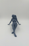 NEW VERSION: Statue of a Nude Young Woman Relaxing // Solid 3D Printed Statue // (FM13)