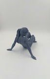 NEW VERSION: Statue of a Nude Young Woman Relaxing // Solid 3D Printed Statue // (FM13)