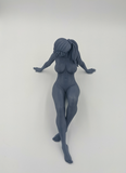 NEW VERSION: Statue of a Nude Young Woman Relaxing // Solid 3D Printed Statue // (FM13)