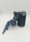 NEW VERSION: Statue of a Nude Young Woman Relaxing // Solid 3D Printed Statue // (FM13)