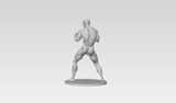 3D Printable Statue of a Muscular Nude Young Man in a Fighting Stance // STL FILE // MM39