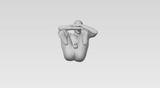 3D Printable Nude Squatting Young Male Statue // STL FILE // MM04 B