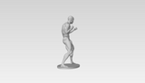 3D Printable Statue of a Muscular Nude Young Man in a Fighting Stance // STL FILE // MM39