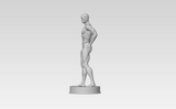 3D Printable Statue of a Standing Nude Man with Hands on Butt // STL FILE // MM27