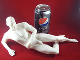 3D Printable Nude Male Figure Relaxing // STL FILE // MM02