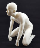 3D Printed Nude Young Man on His Knees (MM07)