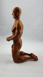 3D Printed 8" Nude Male on His Knees with Hands Clasped // MM08