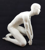 3D Printed Nude Young Man on His Knees (MM07)