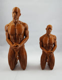 3D Printed 8" Nude Male on His Knees with Hands Clasped // MM08