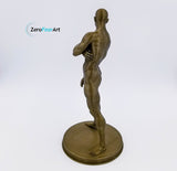 3D Printed Nude Muscular Young Man Standing with Arms Crossed (MM28)