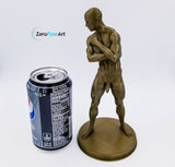 3D Printed Nude Muscular Young Man Standing with Arms Crossed (MM28)