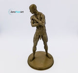 3D Printed Nude Muscular Young Man Standing with Arms Crossed (MM28)