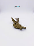 Solid 3D Printed Nude Young Man Laying on His Back (MM30)