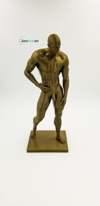 3D Printed 8" Standing Muscular Nude Man (MM14-B)