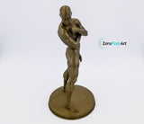 3D Printed Nude Muscular Young Man Standing with Arms Crossed (MM28)