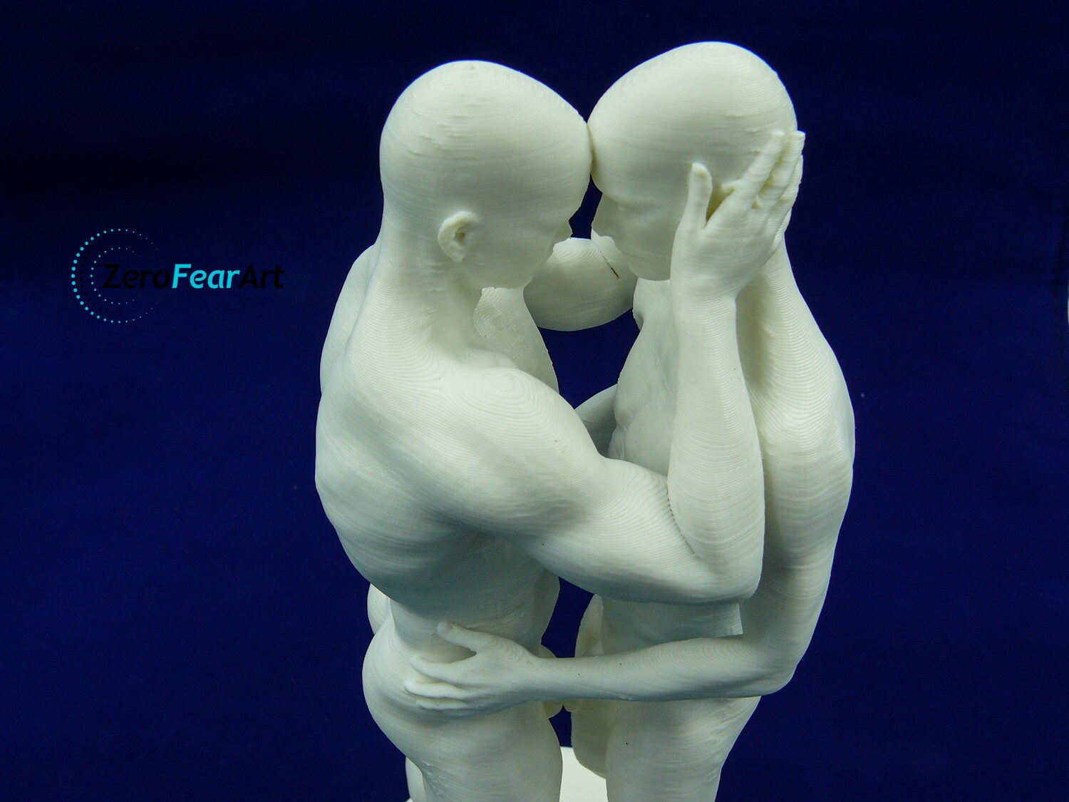 Two Muscular Nude Men Showing Affection // 8.5 Inches // 3D Printed // –  ZeroFearArt