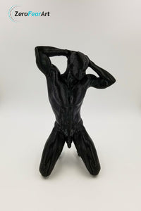 3D Printed 8" Nude Young Man Kneeling (MM03-B)