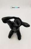 3D Printed 8" Nude Young Man Kneeling (MM03-B)