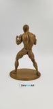 Muscular Nude Young Man in a Fighting Stance // Solid 3D Printed Statue // MM39