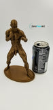 Muscular Nude Young Man in a Fighting Stance // Solid 3D Printed Statue // MM39