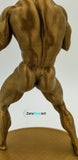 Muscular Nude Young Man in a Fighting Stance // Solid 3D Printed Statue // MM39